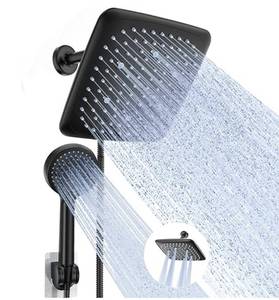 lot 3262 image: Veken Rain Shower Head with Handheld Head Model SHC5V202 Matte Black