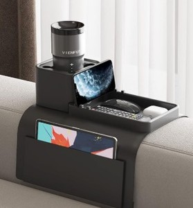 lot 1785 image: Silicone Couch Cup Holder, VIENFUT Anti-Spill Anti-Slip Sofa Armrest Tray BPA-Free