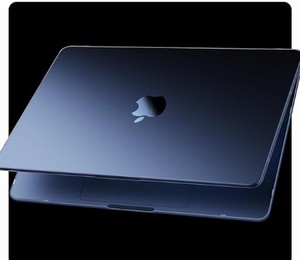 lot 1788 image: Compatible for MacBook Air 15 inch Case Protective Hard Shell Matte Cover for Laptop A3241 A3114 A2941 - Midnight Clear