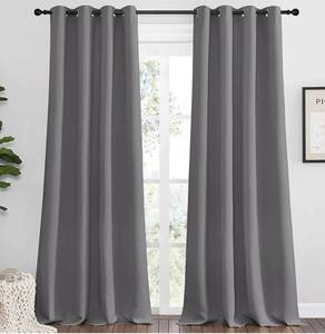 lot 2102 image: Nicetown Blackout Window Curtain Panel 46x72 Gray