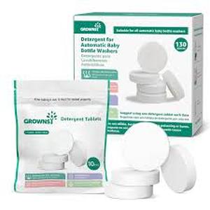 lot 8163 image: Grownsy Automatic Baby Bottle Washer Detergent Tablets 130-Count