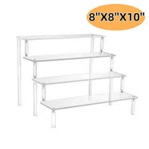 lot 8179 image: 4-Tier Acrylic Riser Display Stand