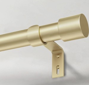 lot 4367 image: IFELS Gold Curtain Rod 76-305cm (30-120in) 1-inch Diameter