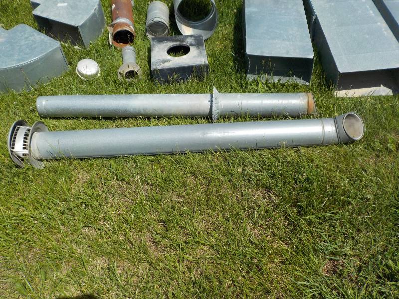 lot 4731 image: sheet metal ducting and class B gas pipe