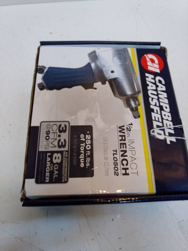 lot 651 image: Campbell Hausfeld 12 impact wrench Mod#TL0502