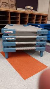 lot 1002 image: 4 Toddler Cots 6x21x39ea