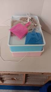 lot 1003 image: 2 Kids Sand Painting Lightbox (New Pink & Blue Never Used w Sand)
