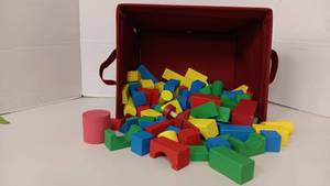 lot 1012 image: Wooden Building Blocks