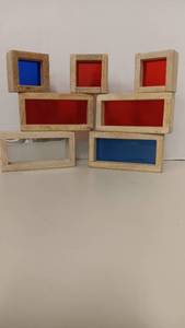 lot 1026 image: 7 Color See Through Blocks