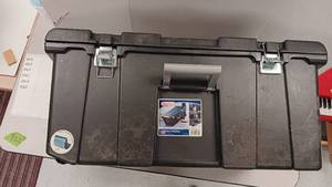 lot 1058 image: Sterilize Tote w wheels &amp Pad Lock ( 31x17x13)
