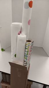 lot 1073 image: 6 Rolls Wrapping Paper & More