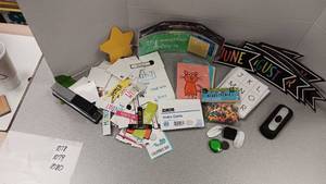lot 1075 image: All Different Kinds of Class Room Deocoration w Stapler