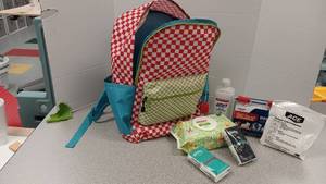 lot 1108 image: First Aid Supplys w Backpack
