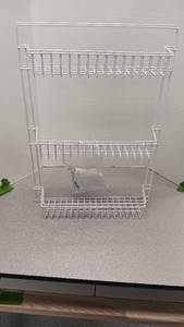 lot 1205 image: 2 Plastic Coated Wire Racks wHardware