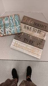 lot 1208 image: 2 Wood Signs
