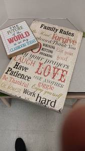 lot 1219 image: 2 Wood Signs