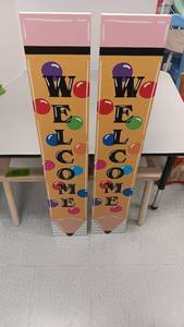 lot 1221 image: 2 Wood Sign 8x47