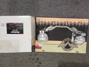 lot 19821 image: BikeMaster Motorcycle Wheel Chock and Auxiliary Lights Kit