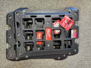 lot 19829 image: (3) Milwaukee PACKOUT Wall Mount Storage Plate System