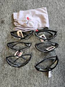lot 19837 image: River Road Motorcycle Safety Glasses Lot - 6 Pairs with Storage Bag