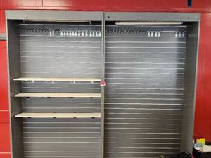 lot 19855 image: (2) Commercial Retail Slatwall Display Unit with Shelves