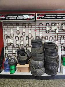 lot 19859 image: Huge lot of Assorted Belts, Shelves, Tires and More&nbsp