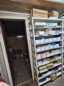 lot 19869 image: Husqvarna Parts Inventory Storage System - Retail $2,500