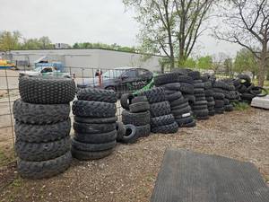 lot 21840 image: Large Collection of Off-Road ATV and UTV Tires - Mixed Tread Patterns&nbsp