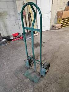 lot 21851 image: Industrial Steel Hand Truck Dolly with Pneumatic Wheels&nbsp