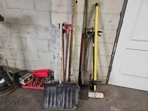 lot 21857 image: Snow Removal Tool Set with Shovels and Hardware Collection&nbsp