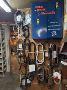 lot 21867 image: Echlin United Visumatic Auto Parts Display Cabinet with Belt Inventory - Retail $450