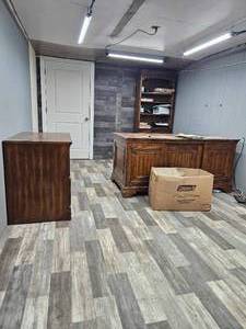 lot 21868 image: Traditional Wooden Office Furniture Set - Executive Desk and Credenza&nbsp