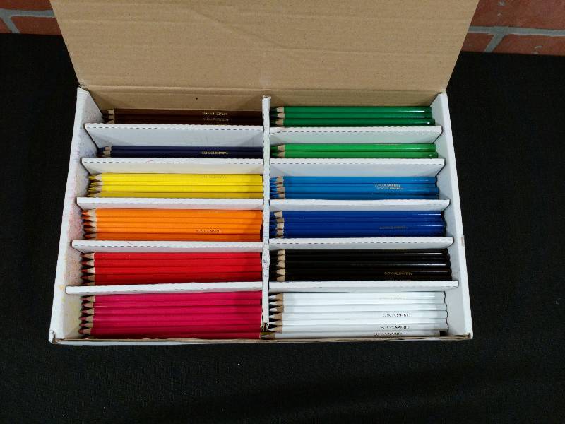 lot 38 image: School Smart Colored Pencils 12-Color Classroom Pack