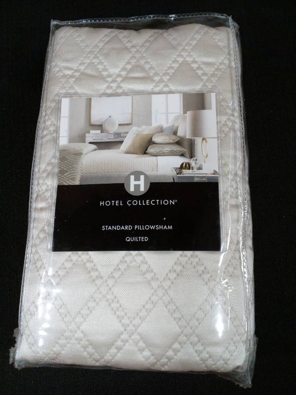lot 134 image: Hotel Collection DM25QS790 Standard Pillowsham Quilted