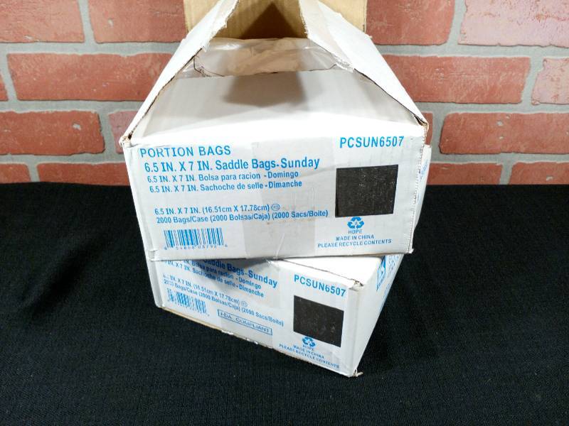 lot 147 image: LK Plastics PCSUN6507 Portion Bags Saddle Bags - Sunday