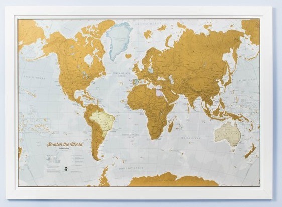 lot 151 image: Scratch The World Scratch-Off Poster