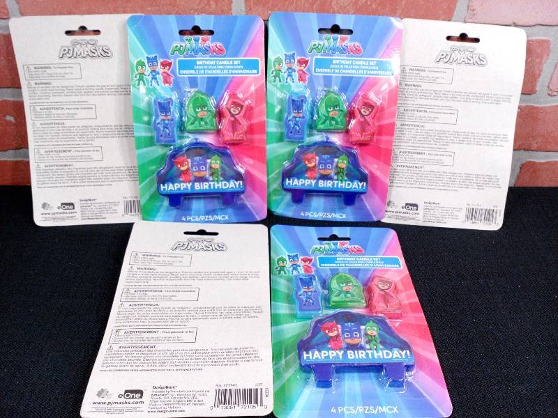 lot 159 image: PJ Masks 171741 Birthday Candle Set