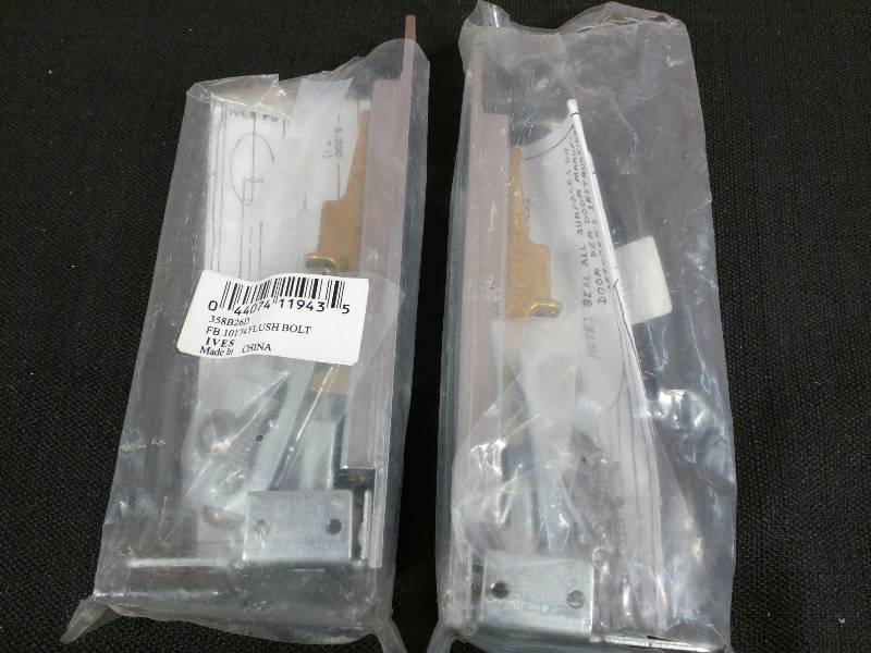 lot 182 image: Ives 358B26D FB 10174 Flush Bolt w Hardware