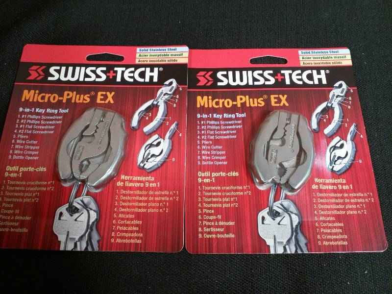 lot 201 image: Swiss Tech MPCSSS-EX-NA Micro Pocket Mutitools (9-in-1)