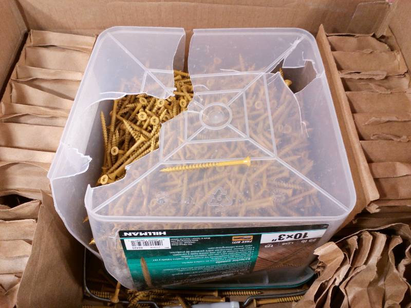 lot 262 image: Hillman Fasteners 48420 Tan Deck Screws