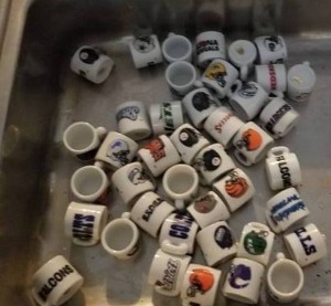 lot 12217 image: Vintage NFL Shot Cups