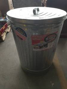 lot 12263 image: Metal Trash Can