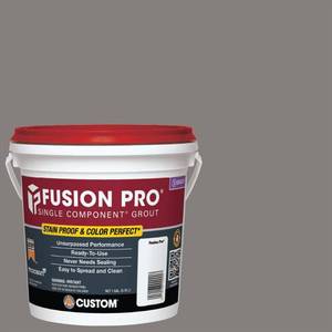 lot 12347 image: Custom Building Products Fusion Pro #335 Winter Gray 1 gal. Single Component Grout