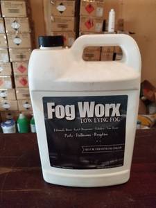 lot 12354 image: Fogworx Low Lying Fog Juice, Low Lying Indoor-outdoor Fog, Designed Fog Chillers