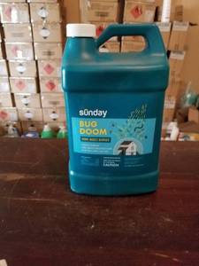 lot 12356 image: Sunday Bug Doom - Home Insect Spray - Outdoor Insect Repellent - Botanically Derived Formula - 1 Gallon