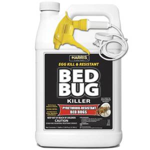 lot 12393 image: Harris Toughest Bed Bug Killer, Liquid Spray with Odorless and Non-Staining Extended Residual Kill Formula (Gallon)