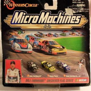 lot 37210 image: Dale Earnhardt Checkered Flag Series Nascar Micro Machines Winners Circle 1999