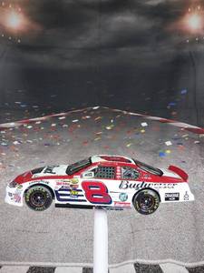 lot 37308 image: 2004 Action Dale Earnhardt Jr 8 Budweiser Born On Date Raced Version 124 Used