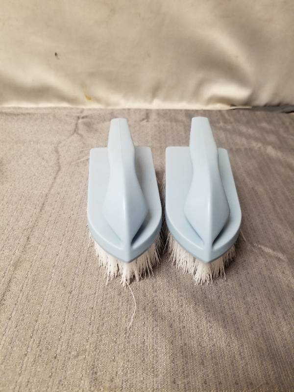 lot 81065 image: (2) Iron Handle Scrub Brush