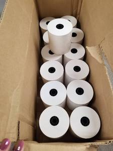 lot 12549 image: LOT OF ROLLS OF PRINT PAPER